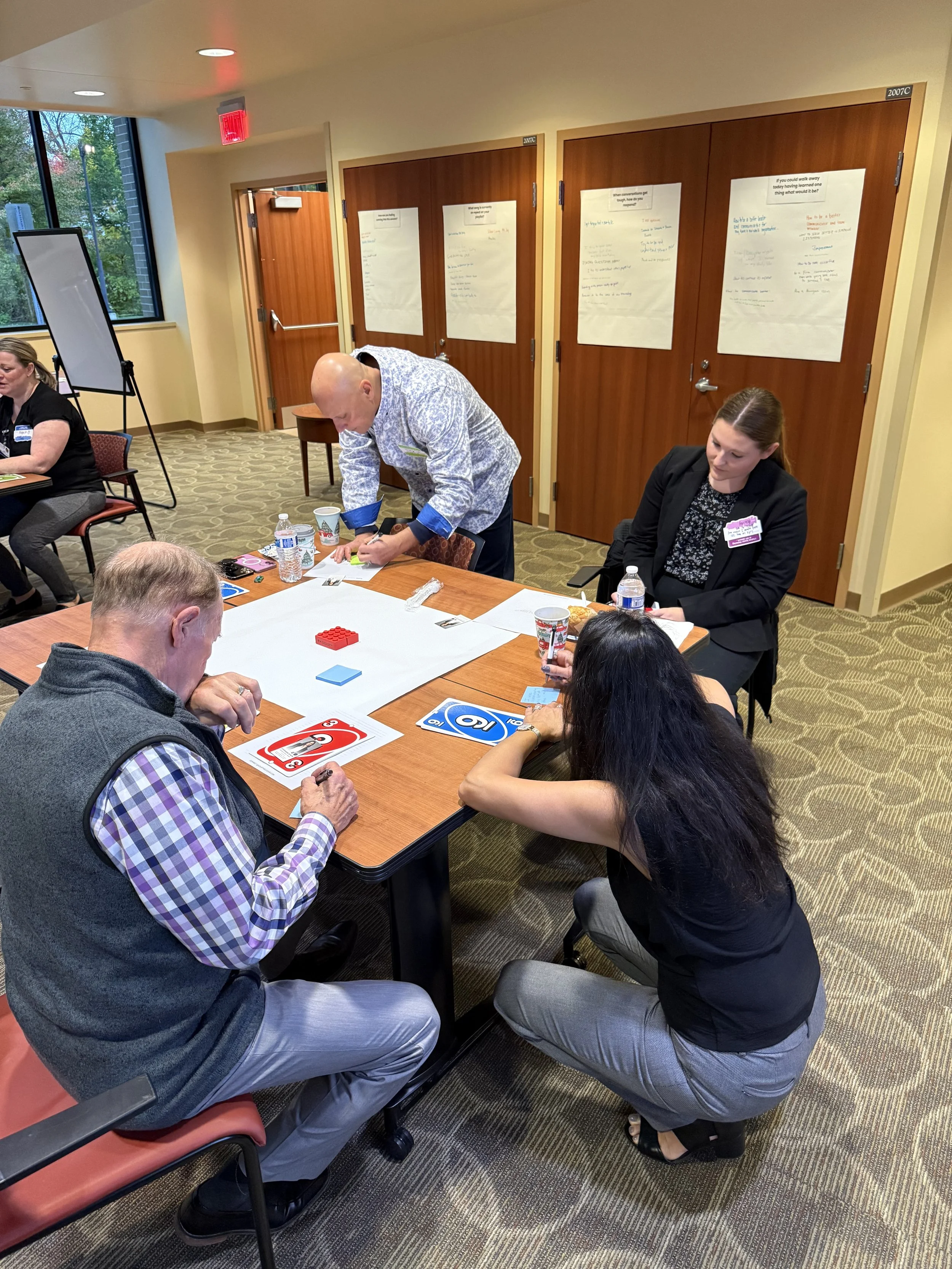 Team members participated in conflict resolution training