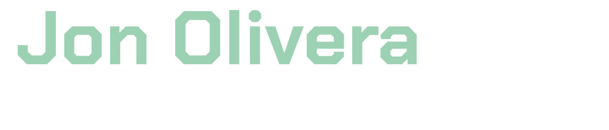 Text displaying: 'Jon Olivera, Technical Artist'.