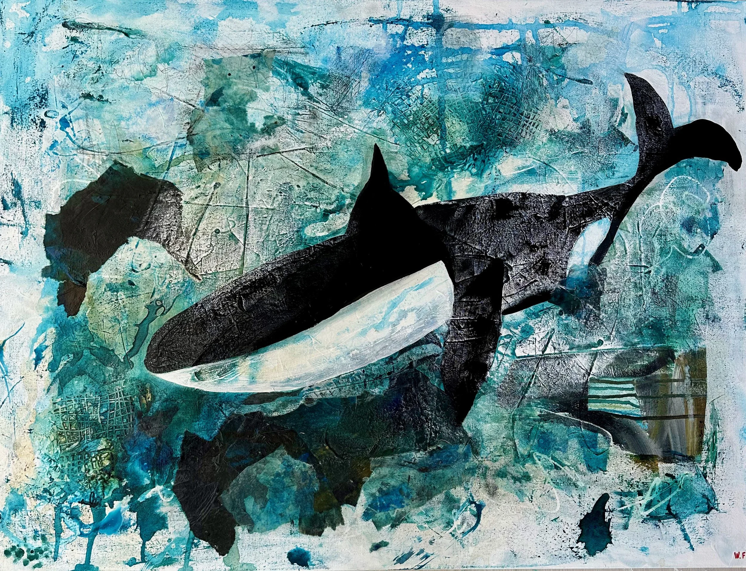 Orca Play
Acrylic on canvas
30 X 40 X 1.5