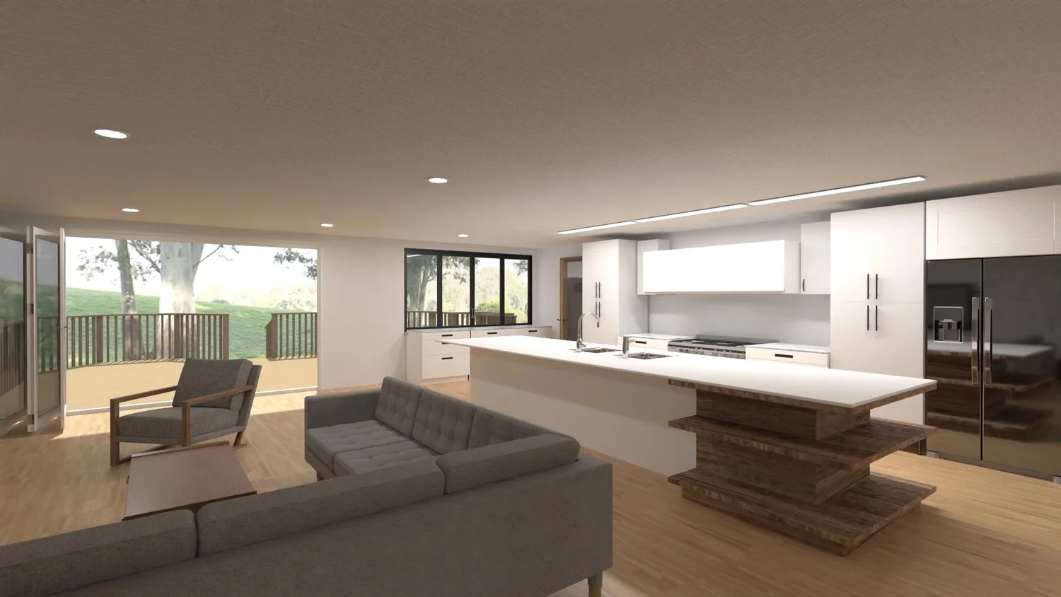 Concept render of the finished space