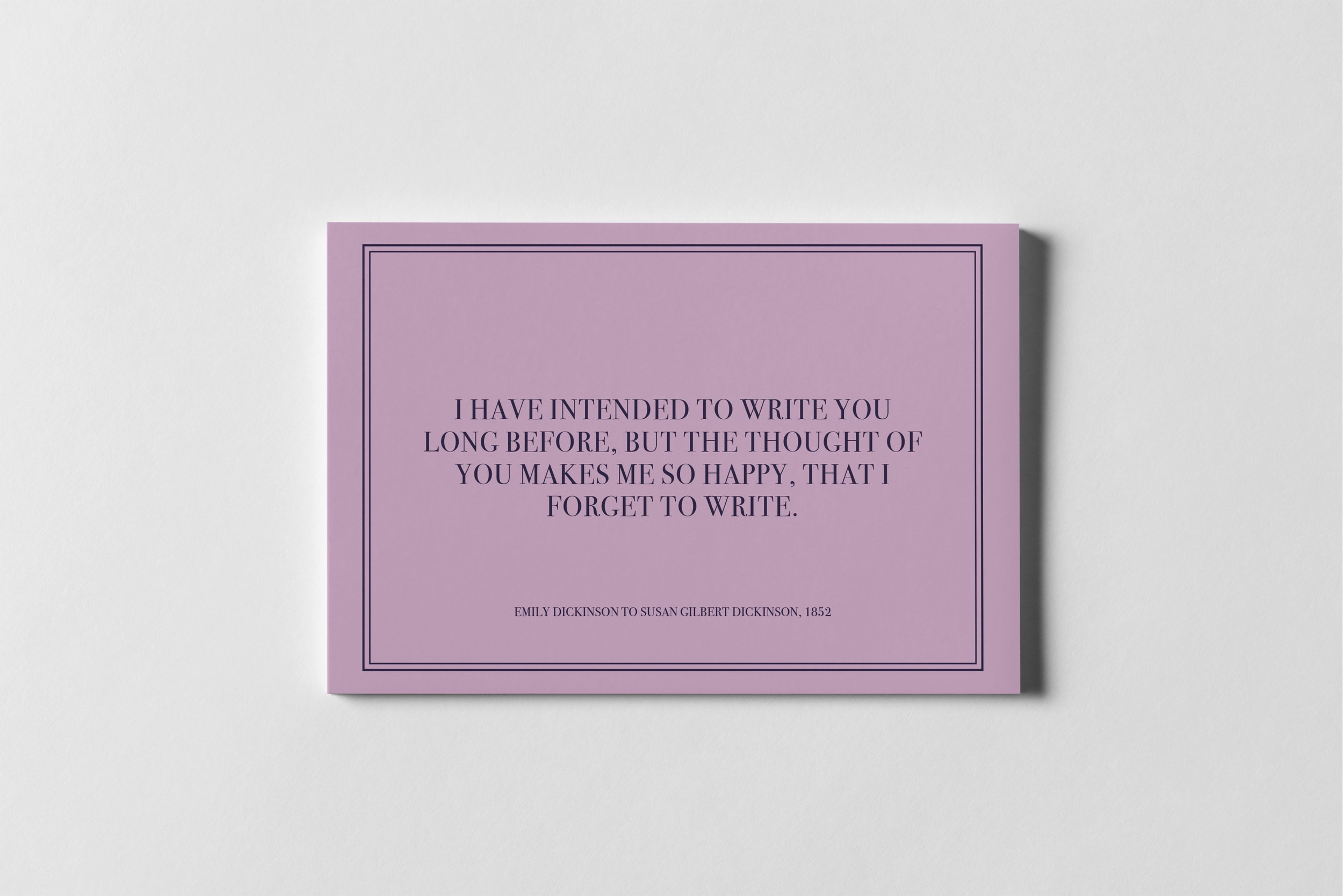 I Have Intended To Write
