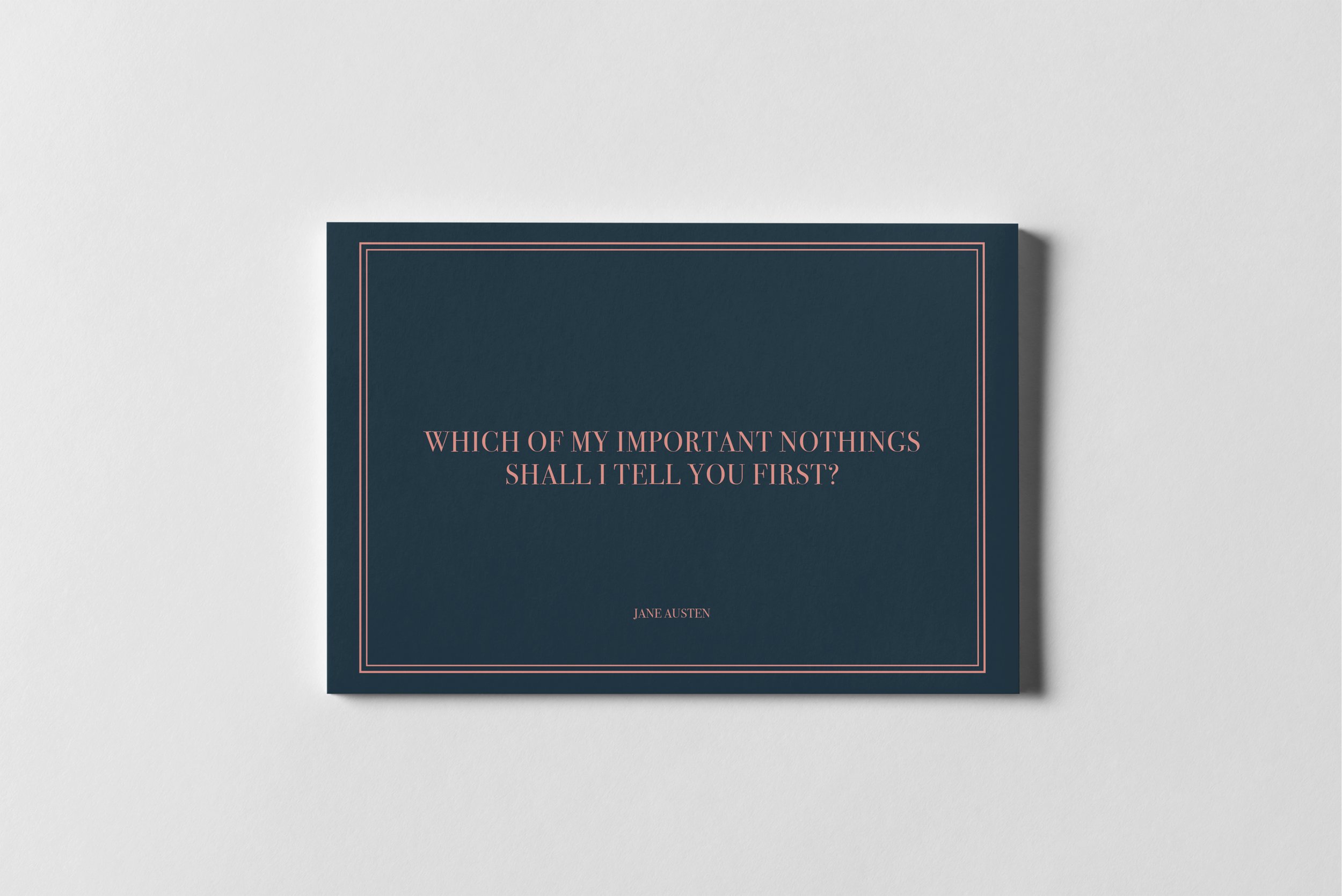Which of All My Important Nothings?