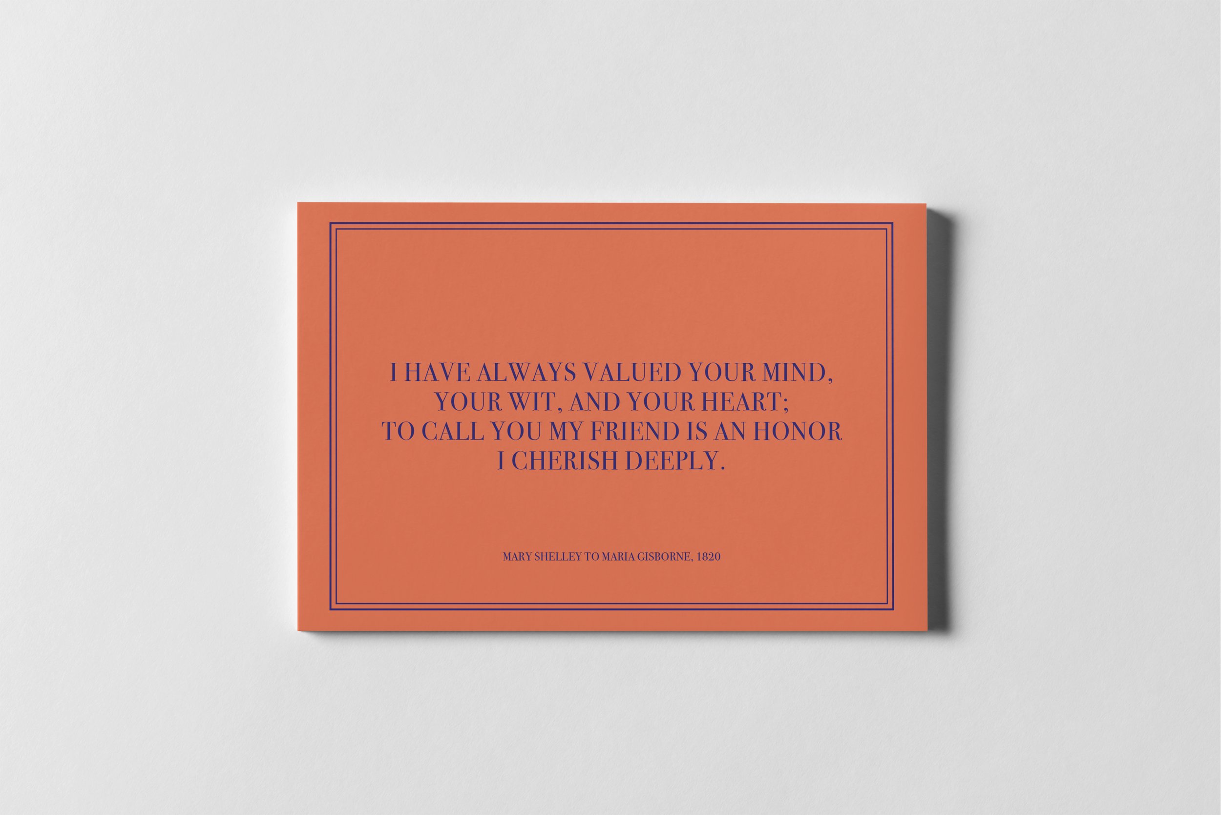 I Have Always Valued Your Mind
