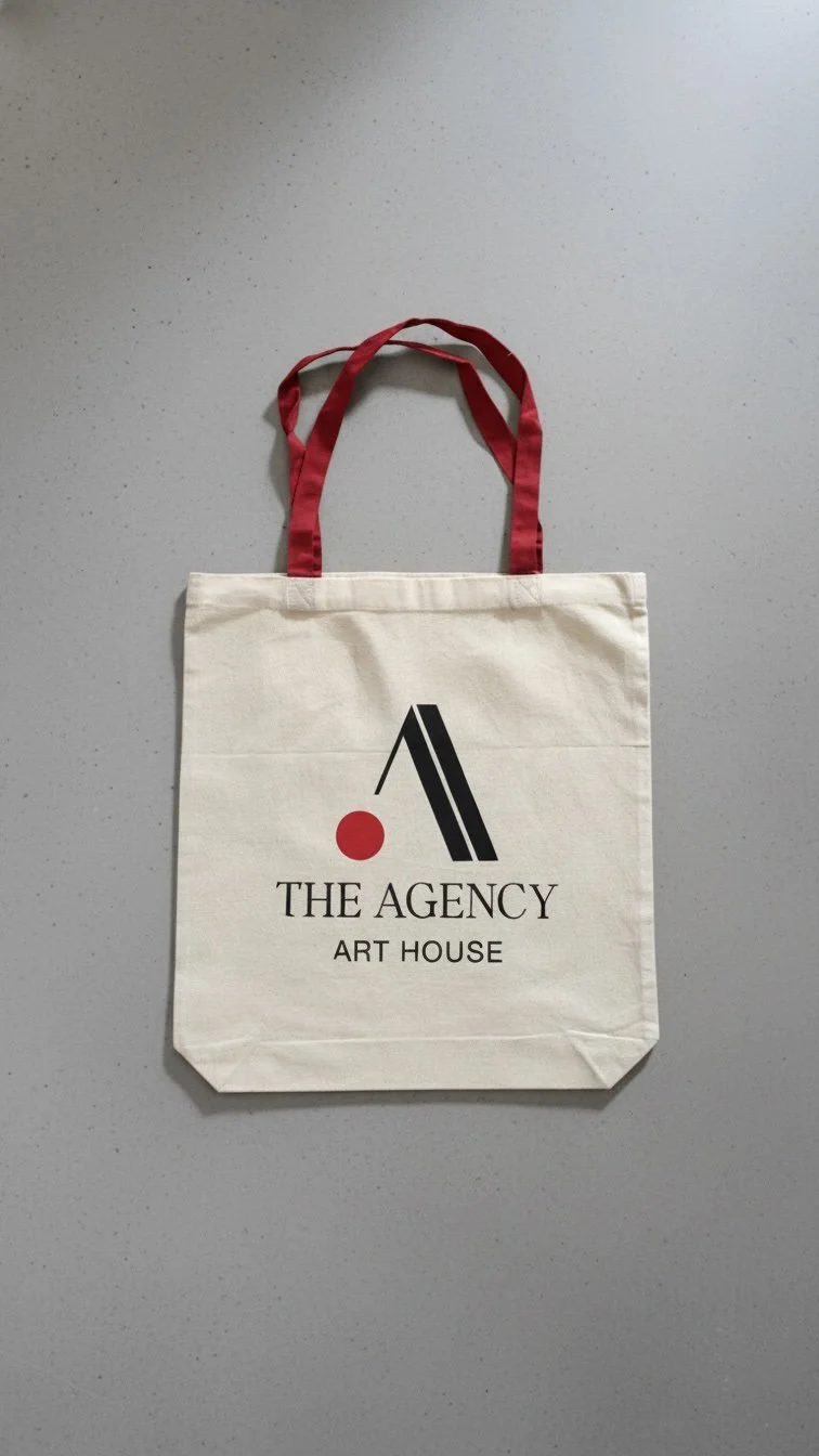 The Agency Art House Canvas Tote - Red