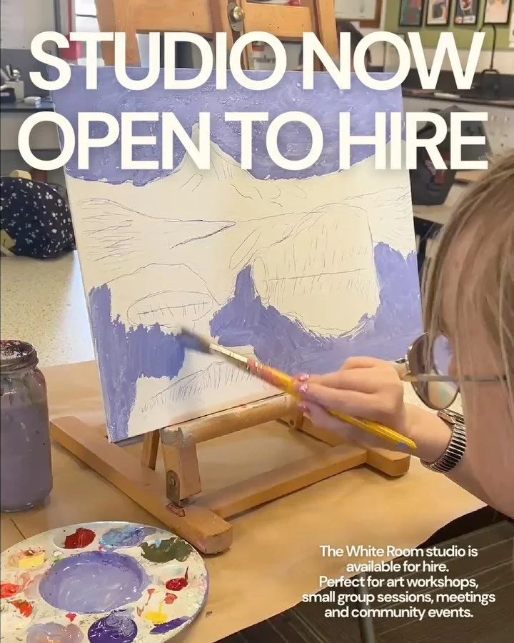 Looking for a creative, welcoming space to host your next workshop, meeting, or community gathering?

Our studio is available for hire and offers a accessible creative environment perfect for group sessions, creative projects and collaborative events