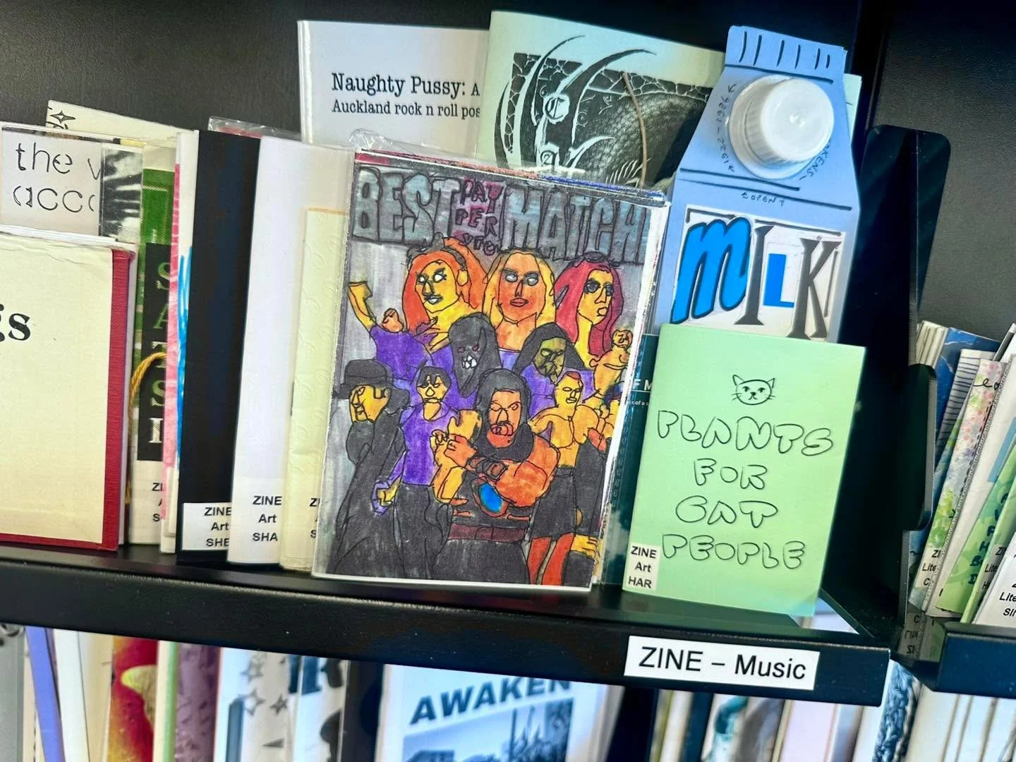 Look what I saw at the zine library at Tūranga