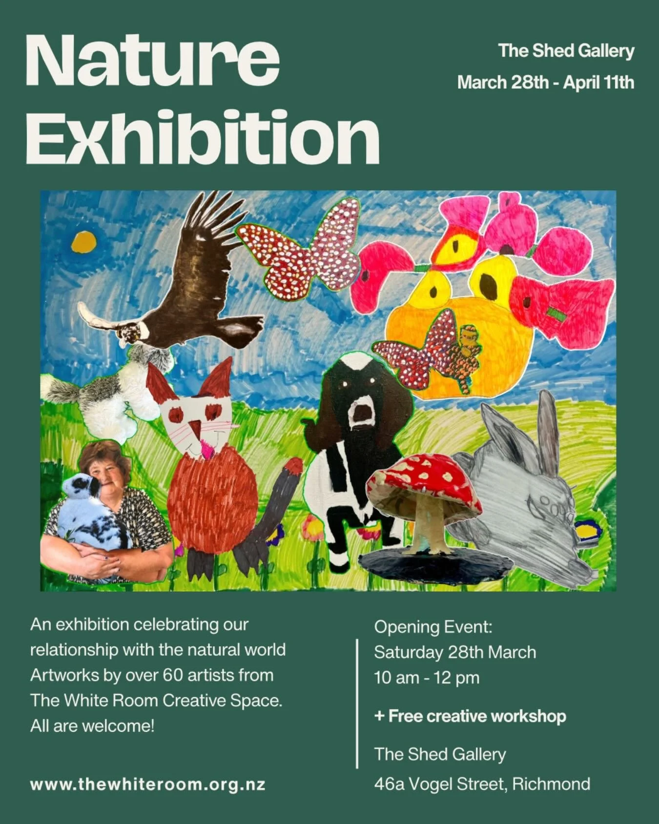 You&rsquo;re invite to the opening of our nature-themed group exhibition at The Shed Gallery, Riverlution Eco Park. 

Opening on March 28th at 10am, as part of the Richmond Gala, this vibrant collection will showcase work from over 60 artists across 