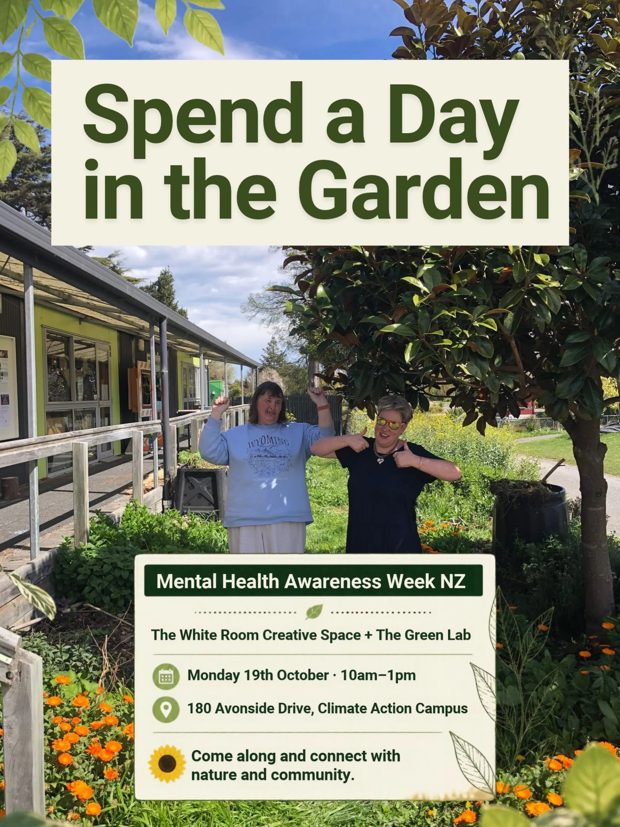 Join us and The Green Lab for a hands-on day in The White Room&rsquo;s natural dye garden!&nbsp;
Come along to connect with community, support local organisations, meet others and get your hands dirty while spending time in nature.&nbsp;
Everyone is 