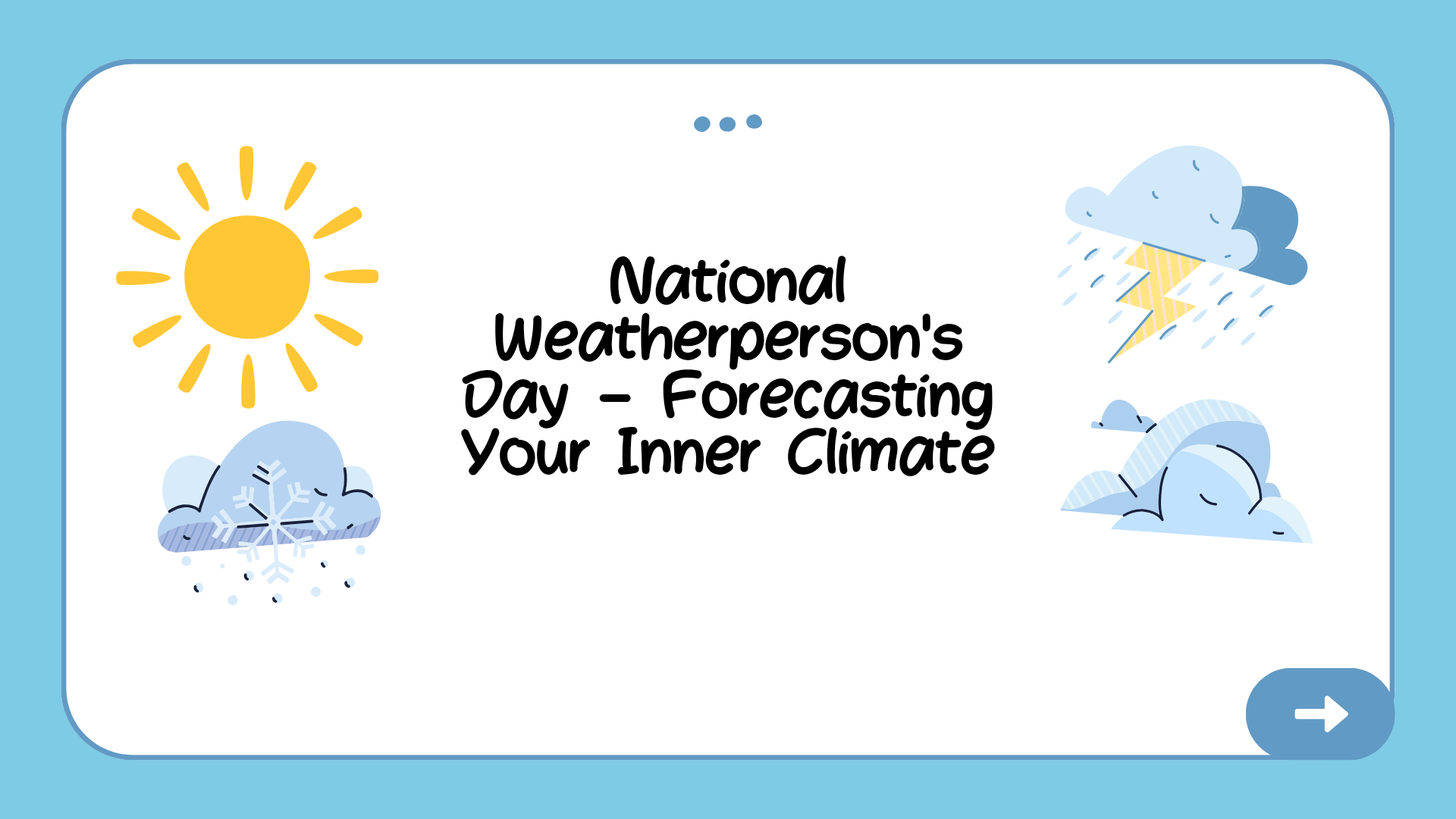 National Weatherperson's Day – Forecasting Your Inner Climate