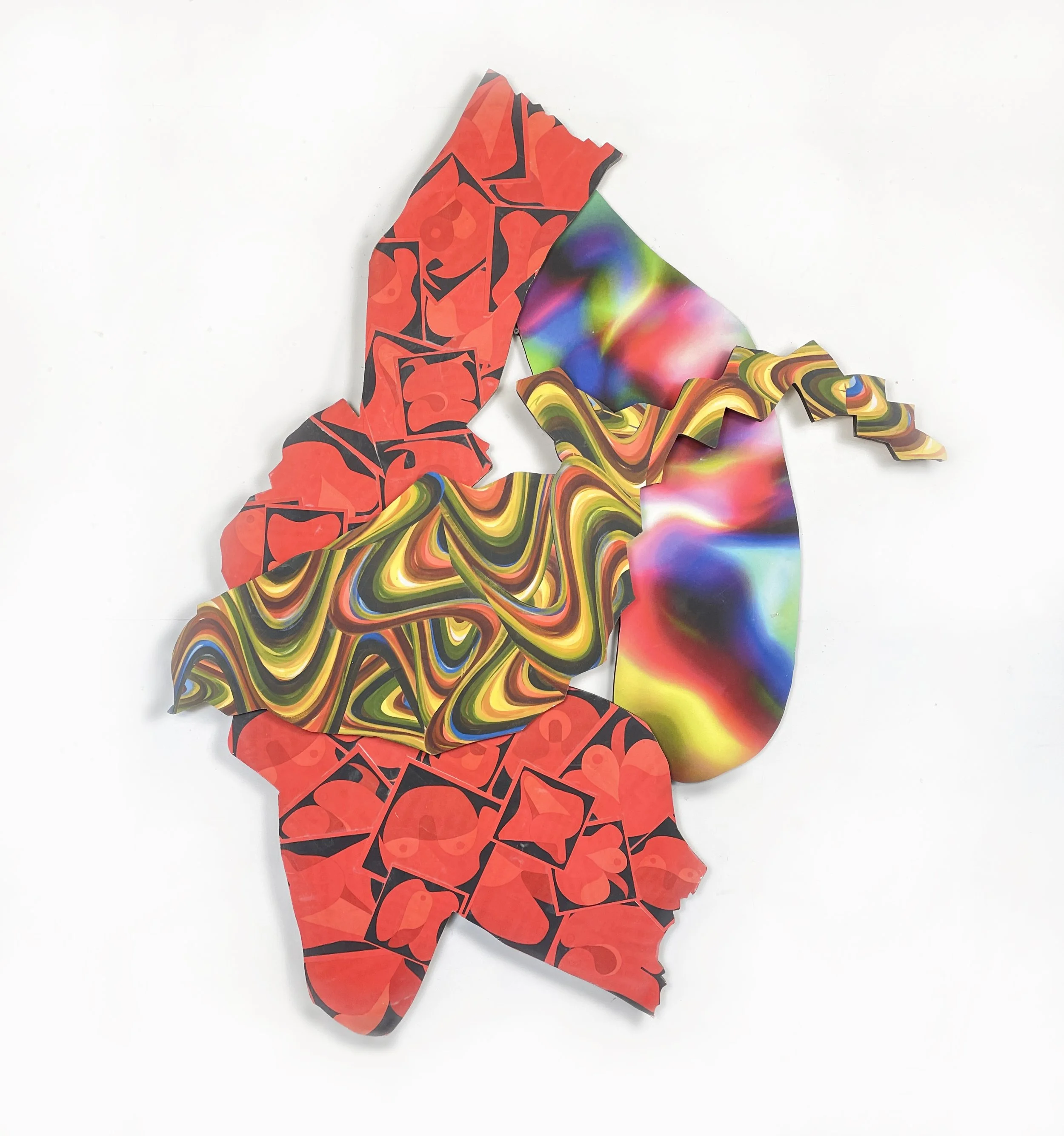 Into Sleeps Bright Land, 2024
59" x 39"
Collage on laser cut 3⁄4” plywood
$5100