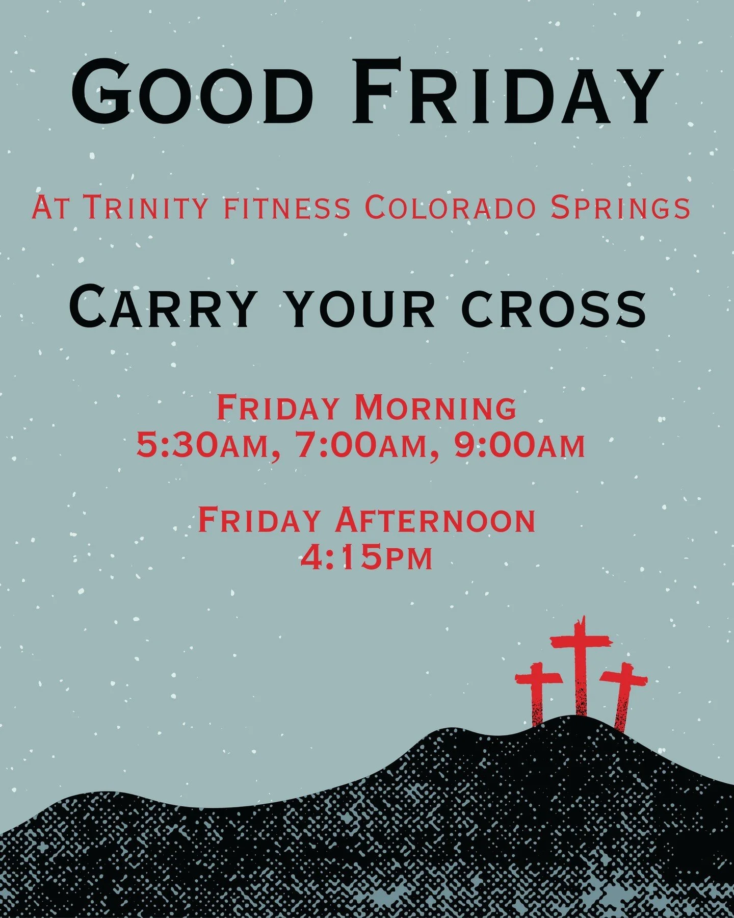 This Friday is more than a workout.
It&rsquo;s a moment to pause&hellip;
to reflect&hellip;
and to step into the weight of what Christ carried for us.
&ldquo;Carry Your Cross&rdquo; is a powerful Good Friday experience&mdash;physically challenging, s
