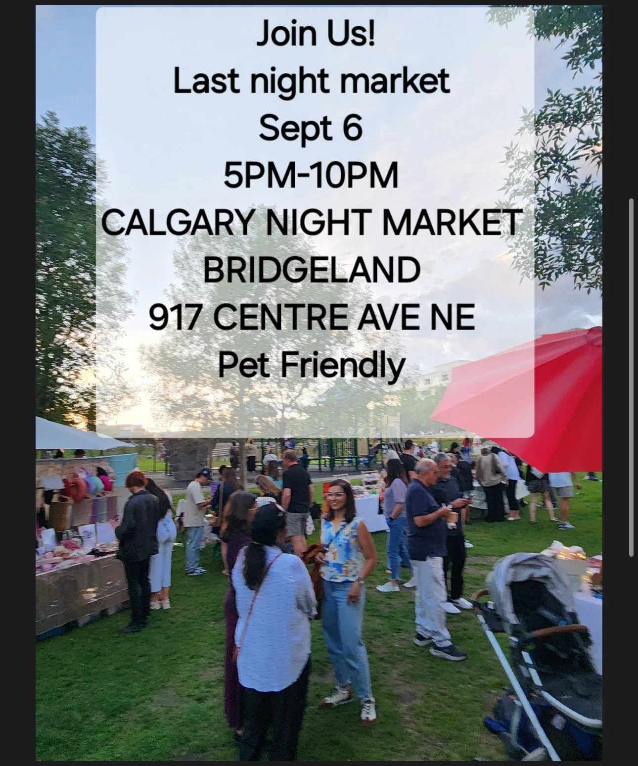 Calgary Night Market Bridgeland