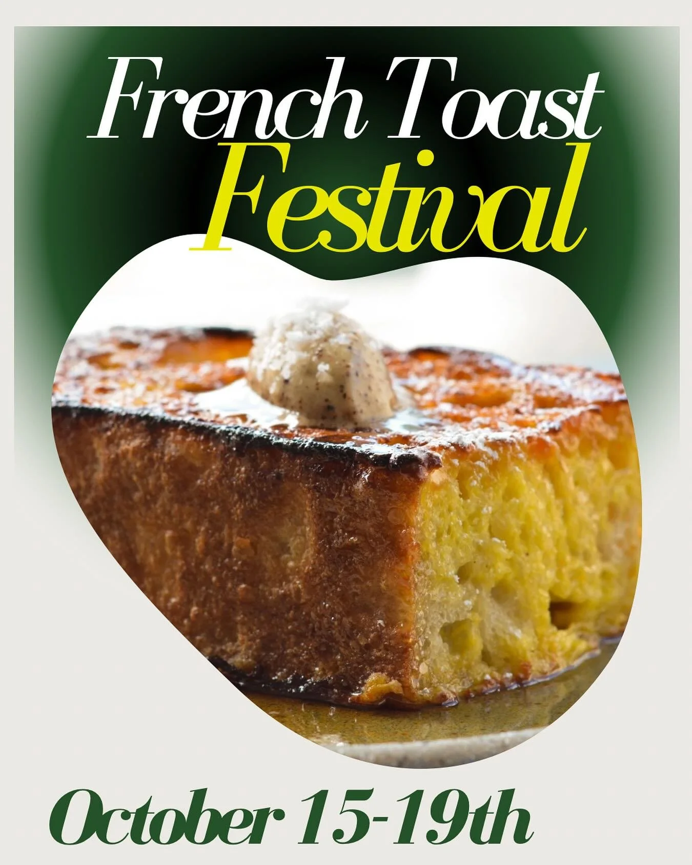 Join us October 15-19th during brunch hours for 5 new feature French toasts! Some sweet and some savoury! 

It took us months to convince @chef_tony_tipping to add a sweet French toast to the menu, and now that it&rsquo;s here it&rsquo;s quickly jump