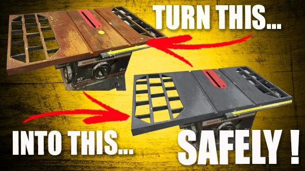 REMOVING TABLE SAW RUST SAFELY