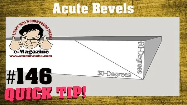 HOW TO CUT ACUTE BEVELS ON THE TABLE SAW