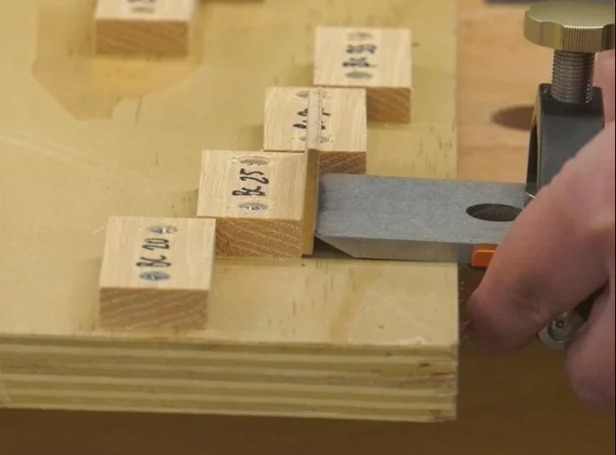 using a shim between the blade and stop to create a micro bevel