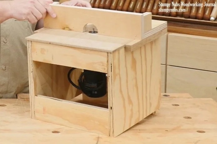 a diy built router table with fence, using a trim router
