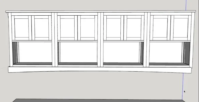a digital mock up of wall cabinets