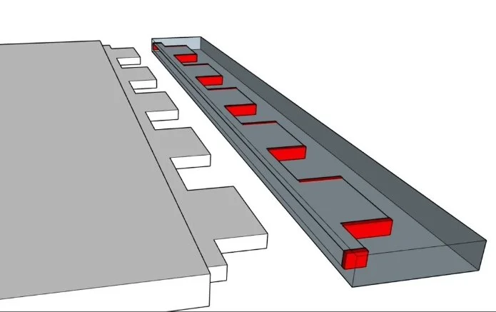 a diagram of what the inside of a breadboard end looks like