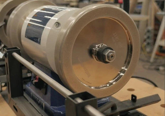 a cbn sharpening wheel on a sharpening system