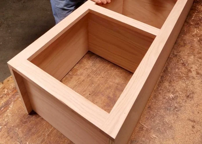 a cabinet featuring a face frame