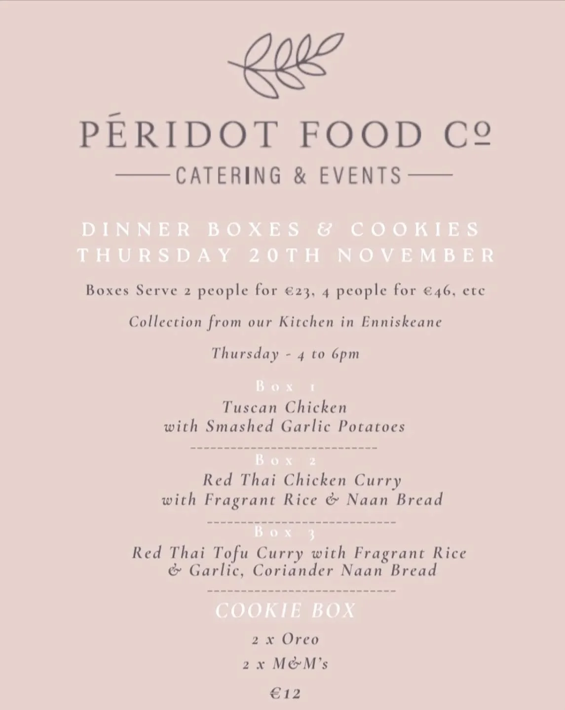 💥💥💥 Get your orders in by Wednesday at 6pm!
📦 Collections this Thursday, 4&ndash;6pm 💥💥💥

❗ Please note: No Friday collection this week ❗

We're taking a little breather this weekend before the madness of December and Christmas kicks off 😅 So