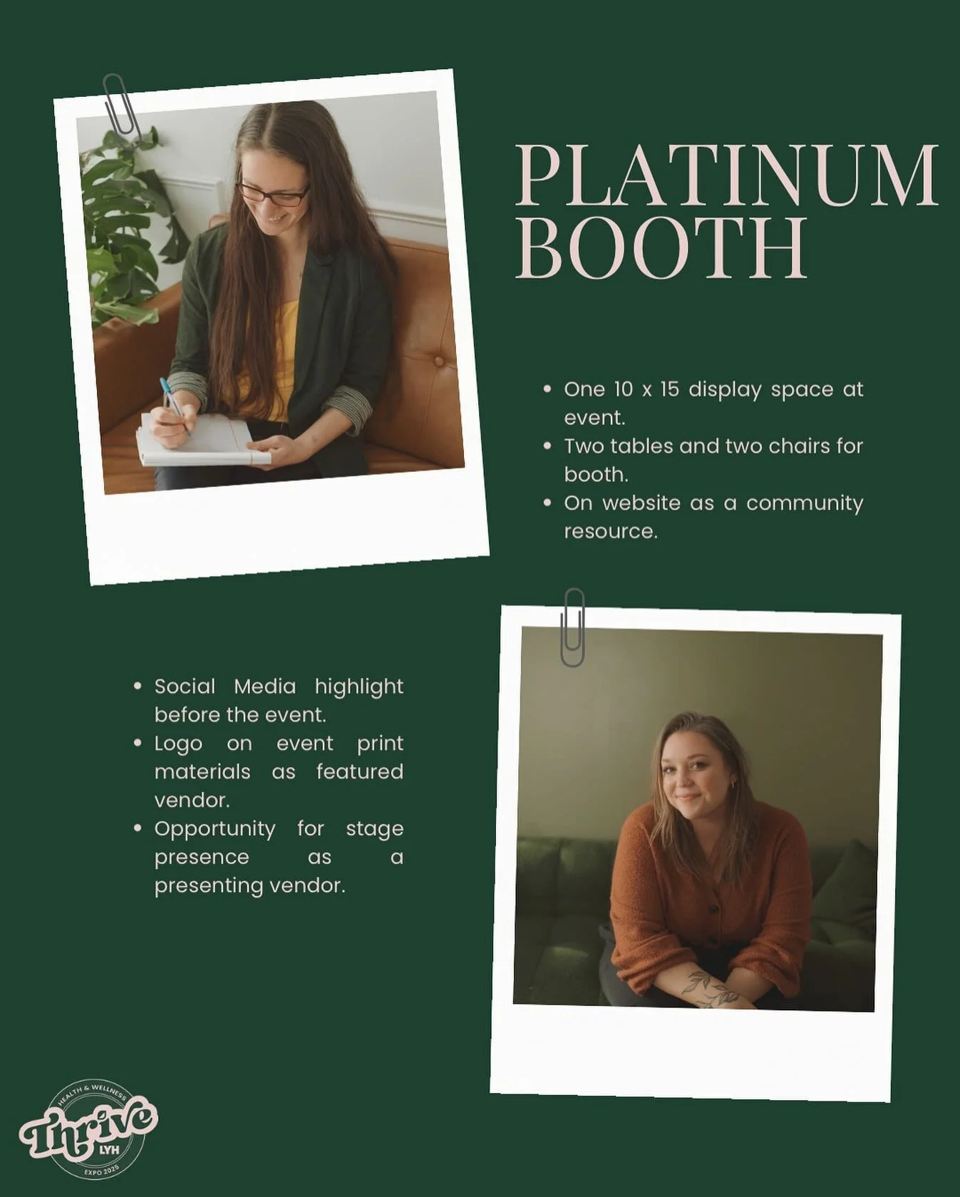 The countdown has begun! These are the last couple of days to get a booth at a 15% discount ‼️booths are filling up (yay!), snag your spot + receive perks such as: free marketing, photoshoots, promotion onsite + on our website, potential event activi