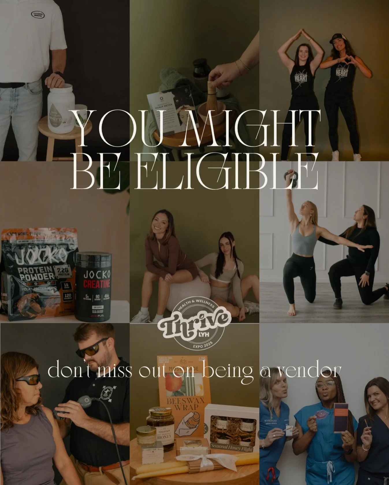 Our goal with Thrive LYH is to promote + show the Lynchburg community what this area has to offer in health and wellness services. If you&rsquo;ve been interested in joining or know of a business you think might be a good fit but you just aren&rsquo;