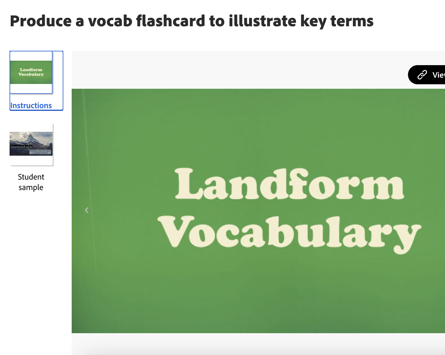 All Subjects: Create digital vocabulary flashcards