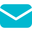 A close-up of a blue envelope icon.