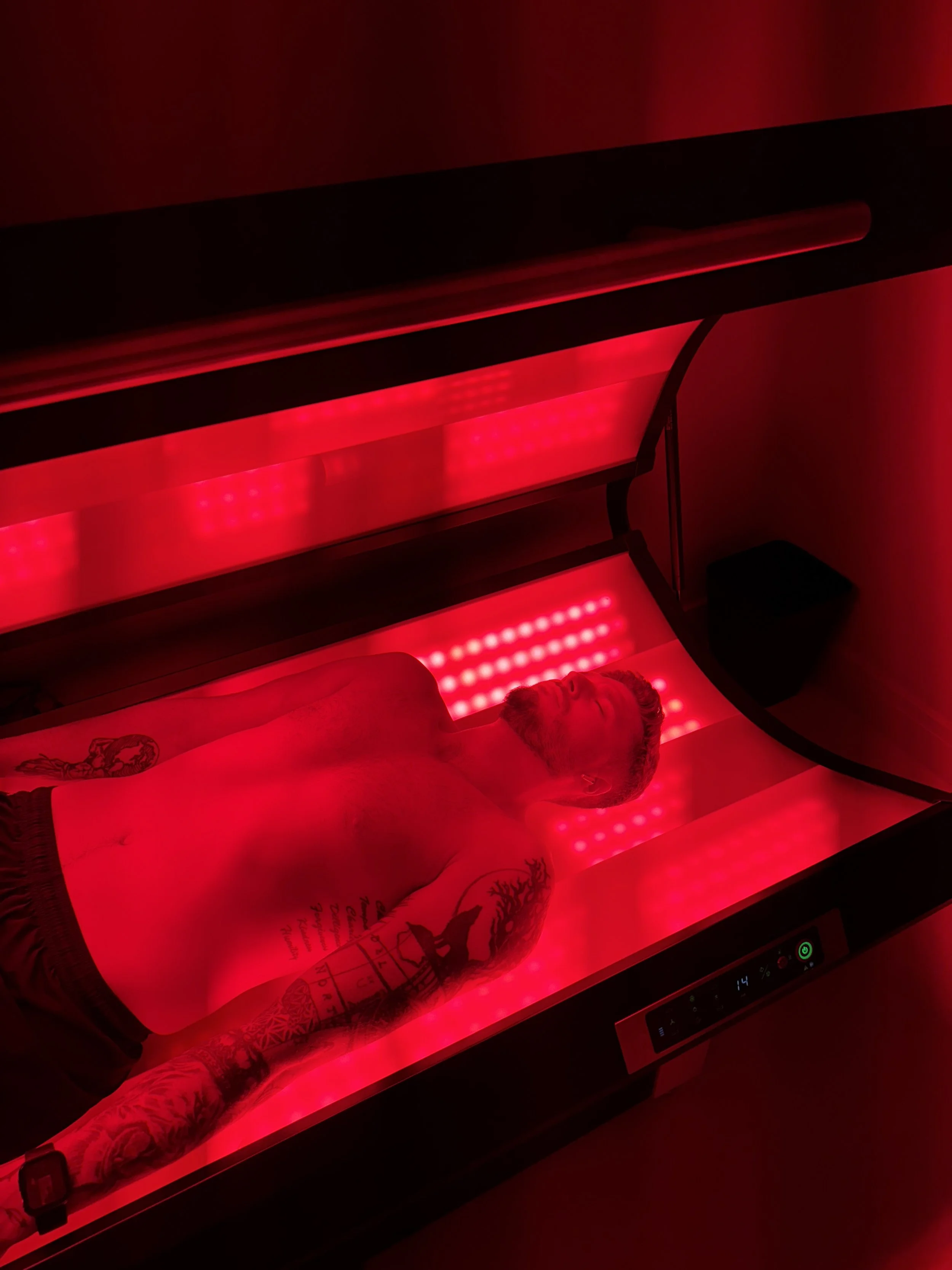 Full-body Red Light Therapy session at ReGen Rooms Leamington Spa