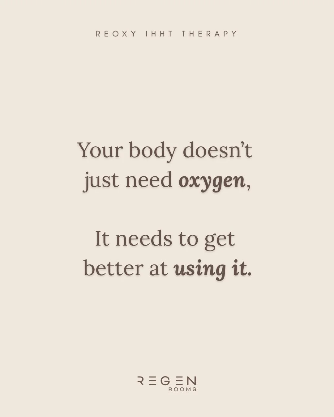 How efficiently you use oxygen makes a real difference to how you feel and perform. 🫁

By alternating periods of reduced oxygen with oxygen-rich recovery, ReOxy @reoxyuk creates a carefully monitored stimulus that encourages the body to adapt to cha