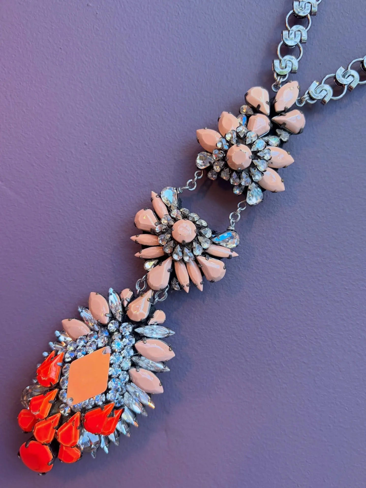 One of one. A unique necklace expertly crafted from stunning vintage elements. Available in-store now 💎