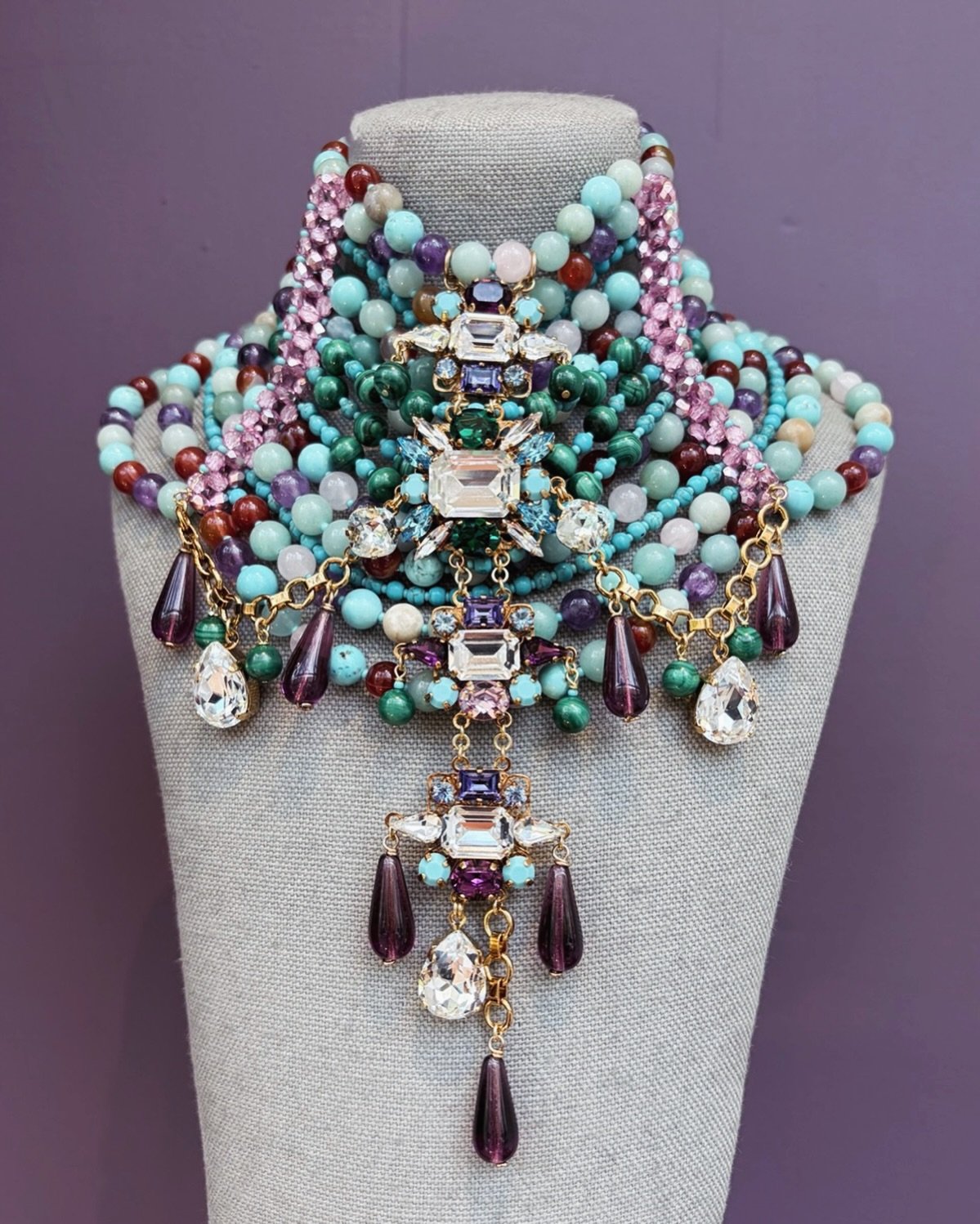 The most exquisite new arrival from @heiterjewellery 👀 
Designed and handcrafted in London, this unique piece is now available in our Chelsea boutique 💎 
.
.
.
#statmentnecklace #londondesign #renascencelondon