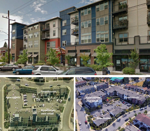 59 units per acre achieved across multiple parcels