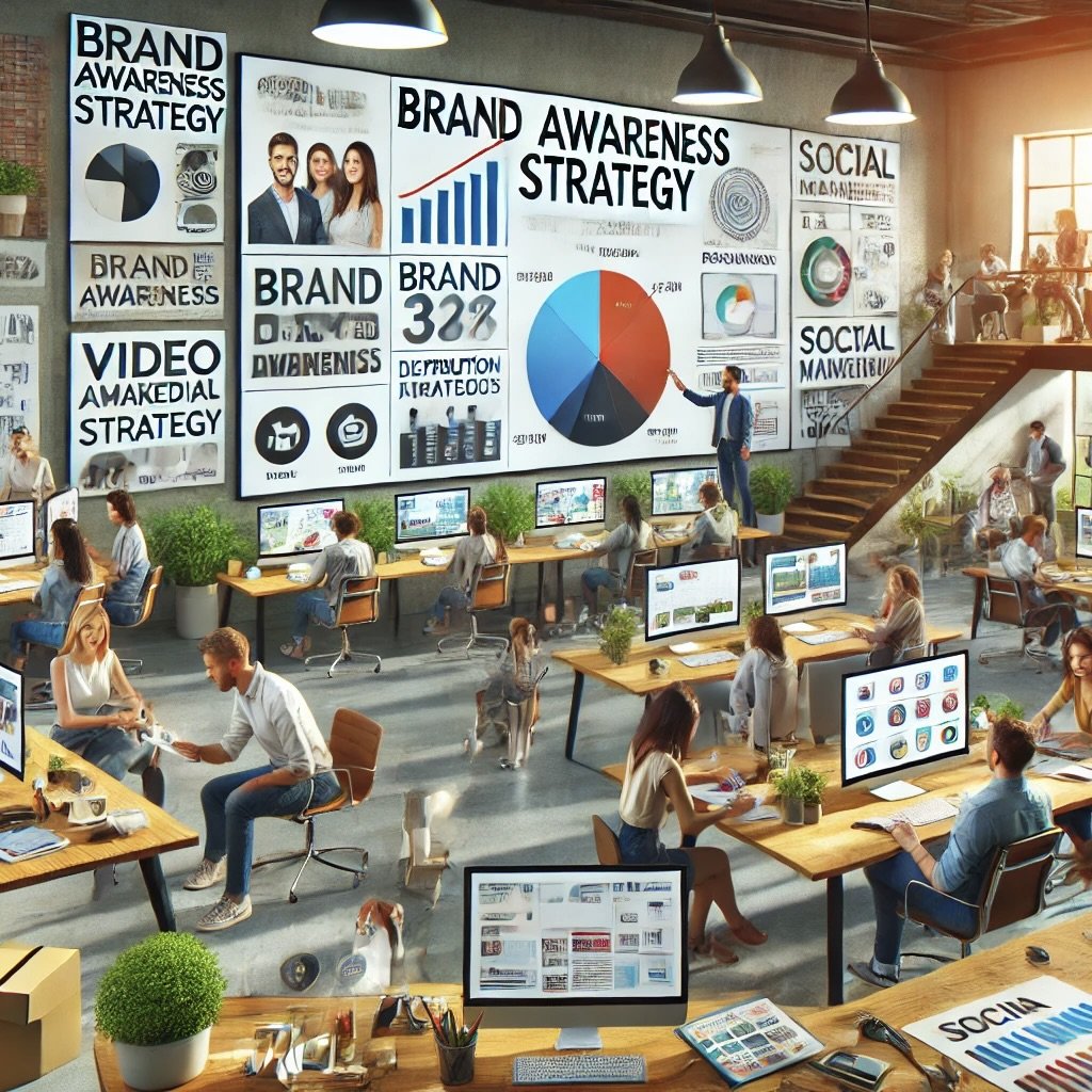 DALL·E 2024-07-03 17.02.59 - A dynamic open office space with diverse professionals working on different aspects of a comprehensive marketing strategy. One corner features a team .jpeg