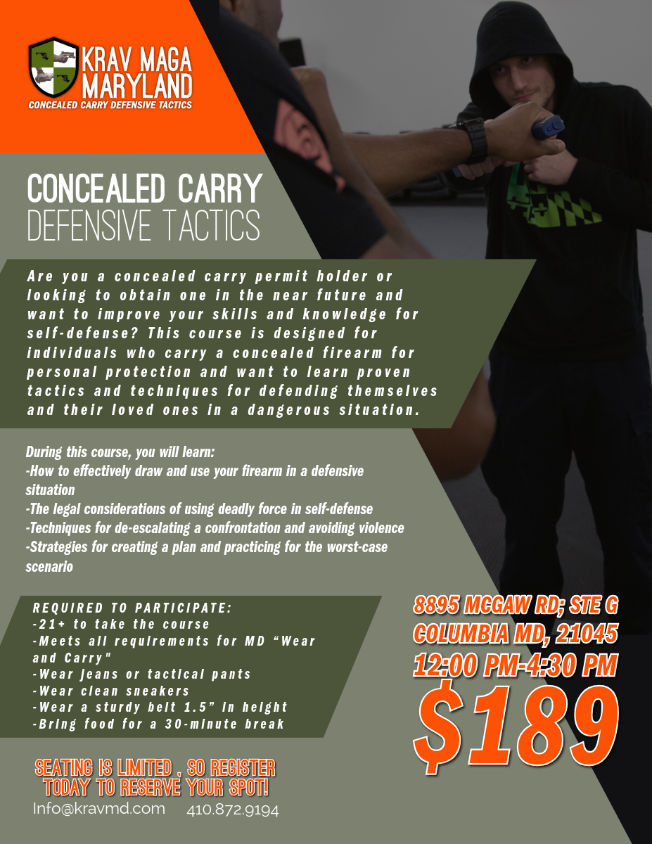 Concealed Carry Defensive Tactics