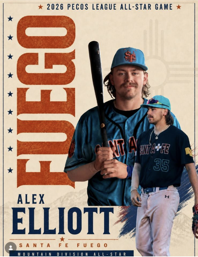 Built in the Gym, Proven at the Plate: Alex Elliott Earns Second Pecos League All-Star Selection