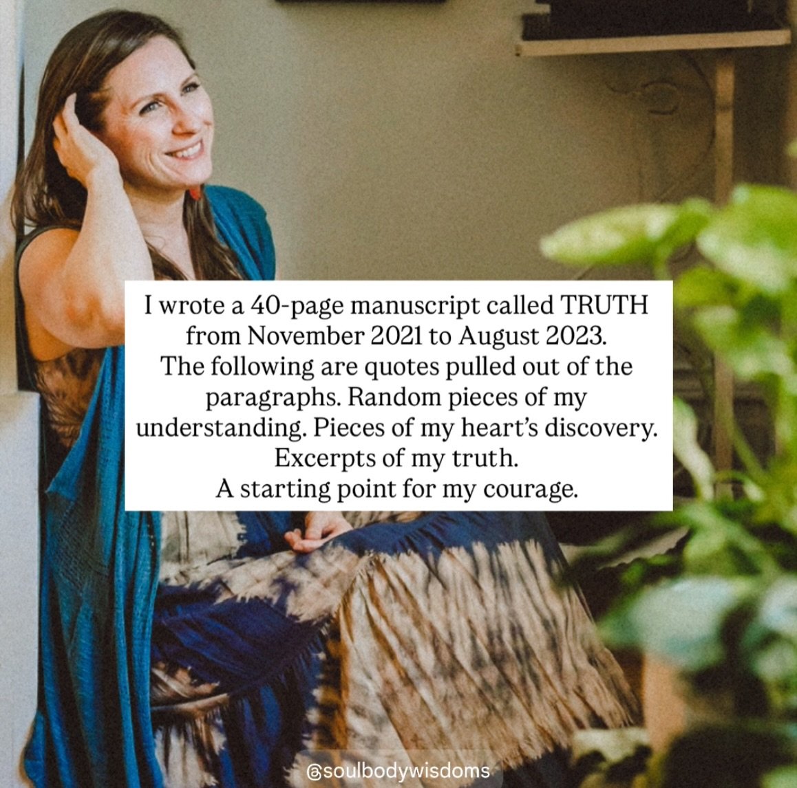 I revisited an old manuscript of mine from 2021-2023. This manuscript is an exercise I tried for a couple years, an attempt at writing free of self-judgment, a practice in writing candidly what arrived in my thoughts without censorship and worry abou