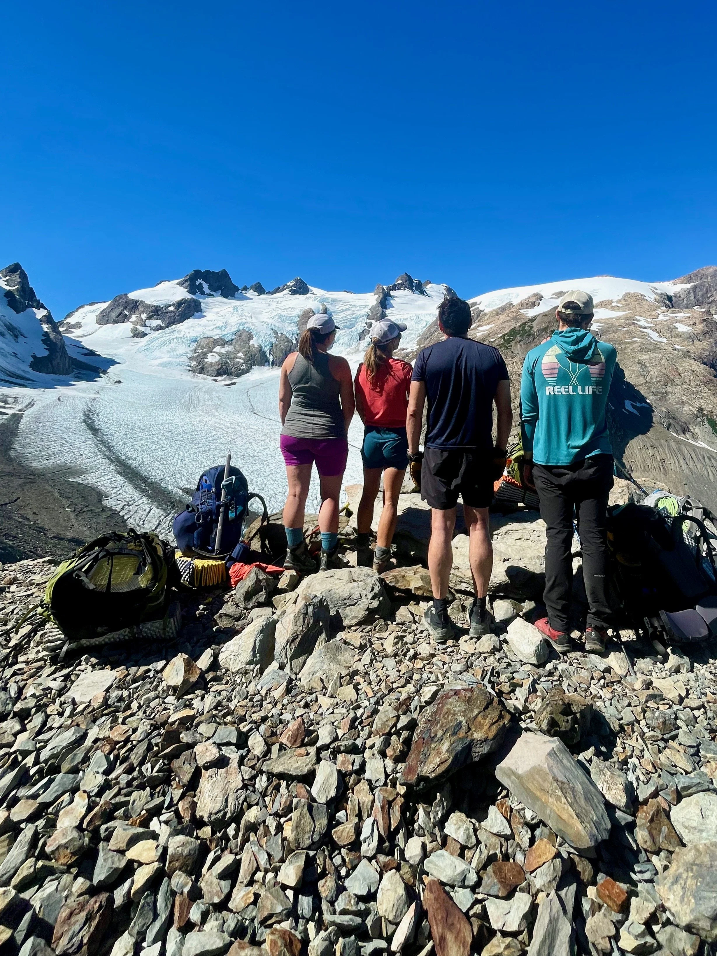   One last admiring look of Sunhado before the long trail out.  