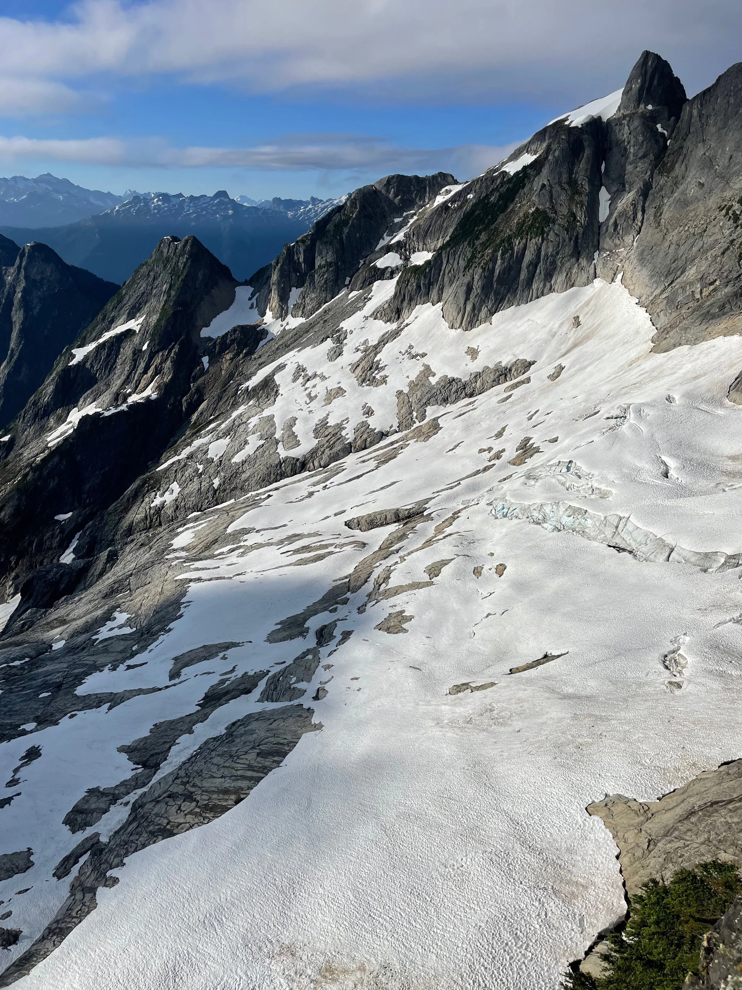   Snow coverage at the end of July 2024.  