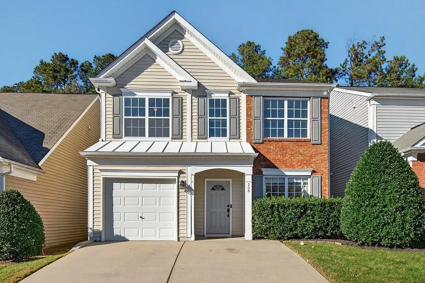 Step into this charming 3 bedroom, 2.5 bath townhome that lives more like a true single-family home — no shared walls, only a clever connection via outdoor storage sheds for maximum privacy.
Freshly updated and meticulously maintained, this Bre