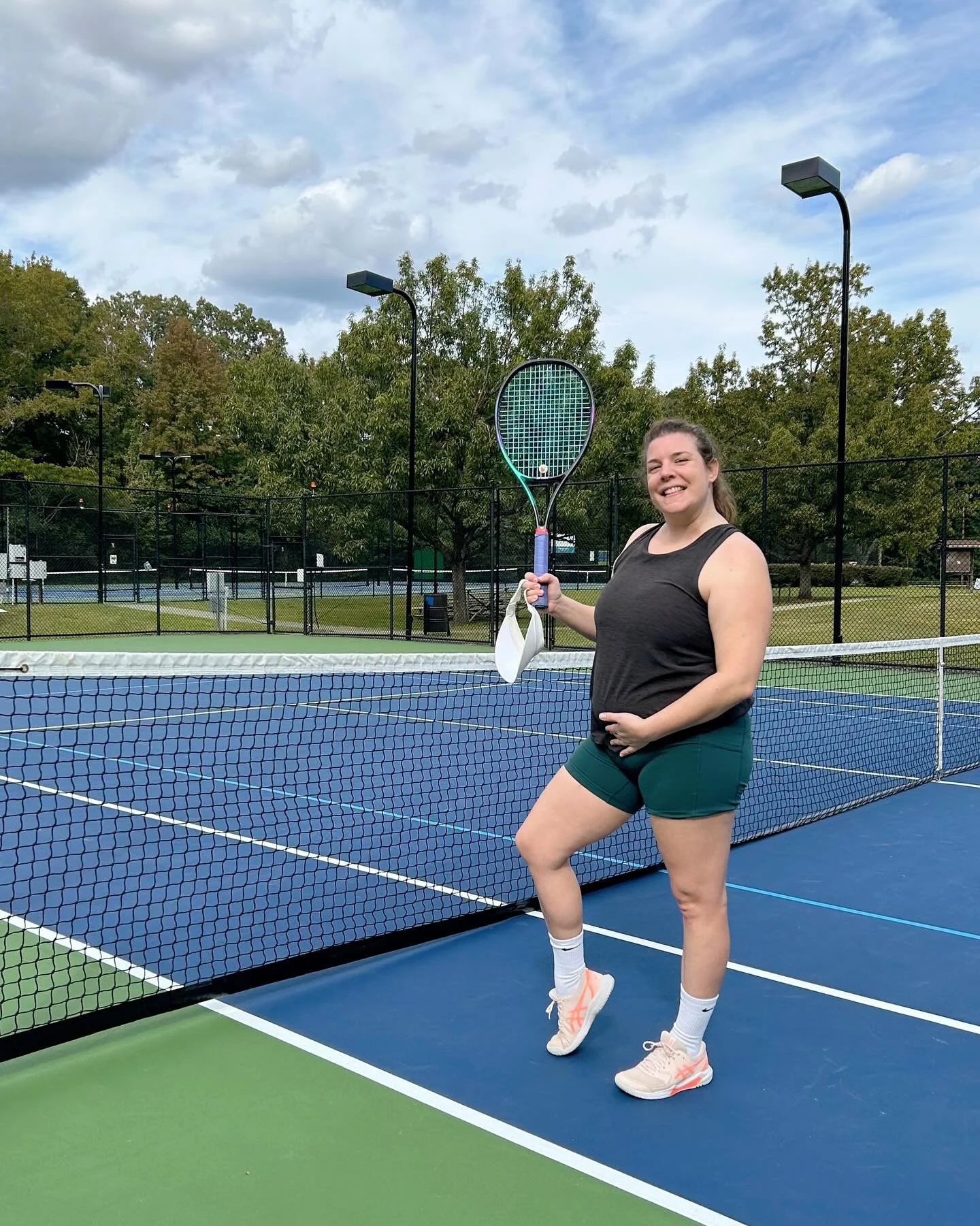 Continuing on in our agent alter-ego series, we’re shining the spotlight on Stephanie Ross — who brings just as much energy to the tennis court as she does to real estate. In fact, she played a mixed doubles tournament at 34 weeks pregnan