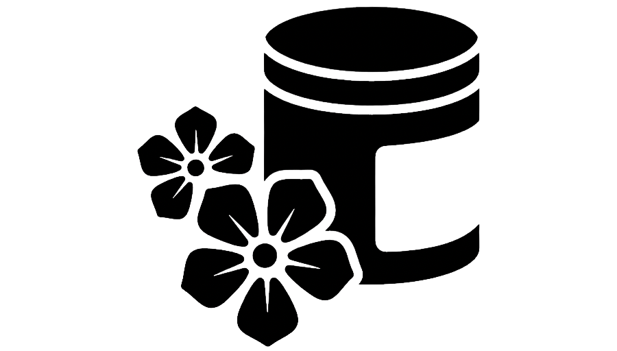 Geometric drawing of an outline square with sections divided by vertical, horizontal, and half circle lines.