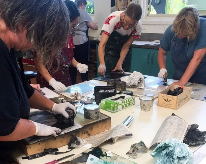 Drypoint & woodblock workshop