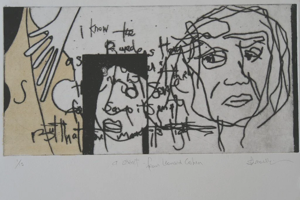 Susan Hurrell-Fieldes - A Street - Drypoint etching