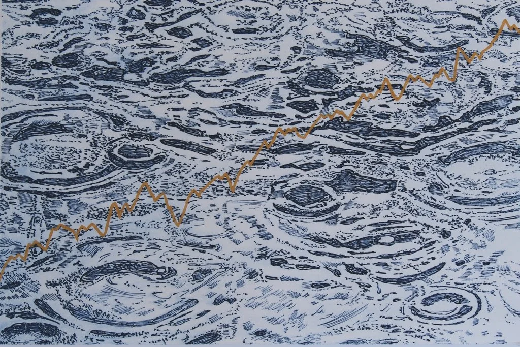 Cathryn Shine - Wai - Water Security - Intaglio