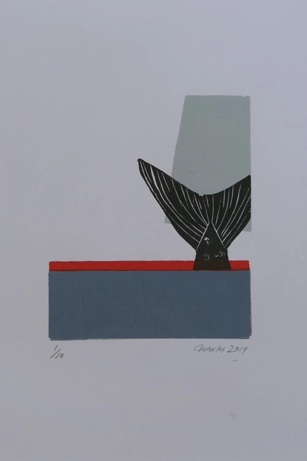 Beth Charles - Rising Tide - Linocut
