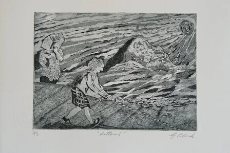 Gillian Clark - Littoral - Etching