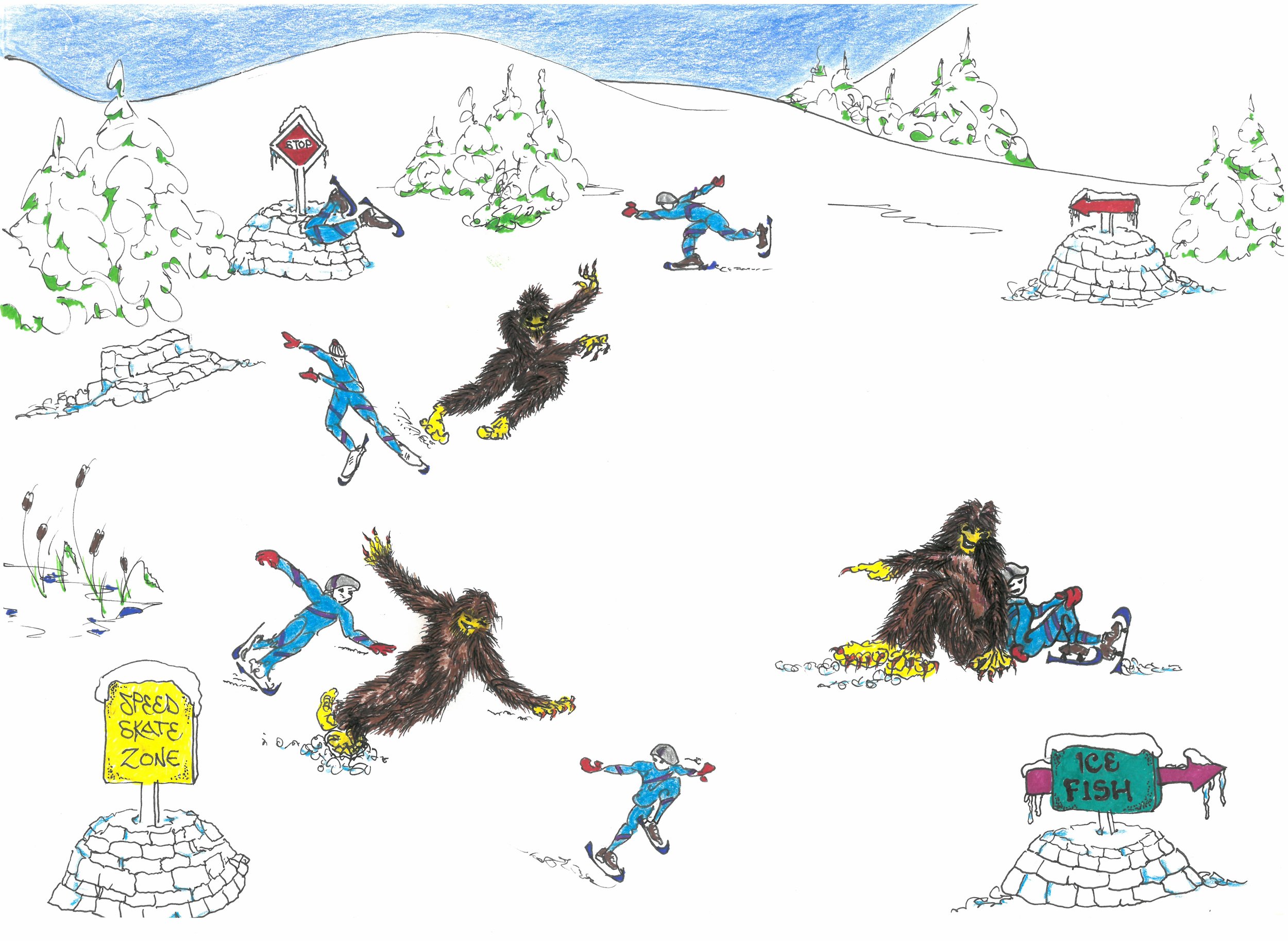 Sasquatch Sno Park Speed Skating (2 of 3)